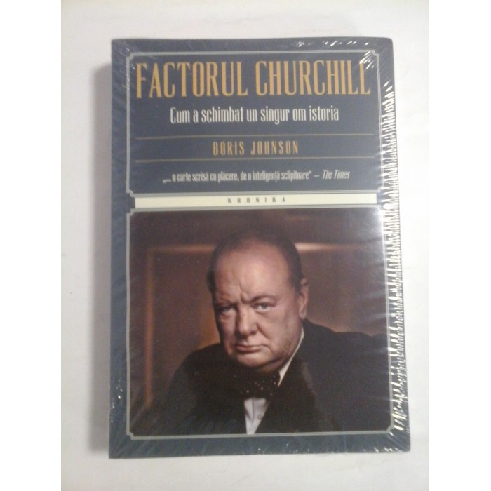 FACTORUL CHURCHILL - BORIS JOHNSON - noua,sigilata